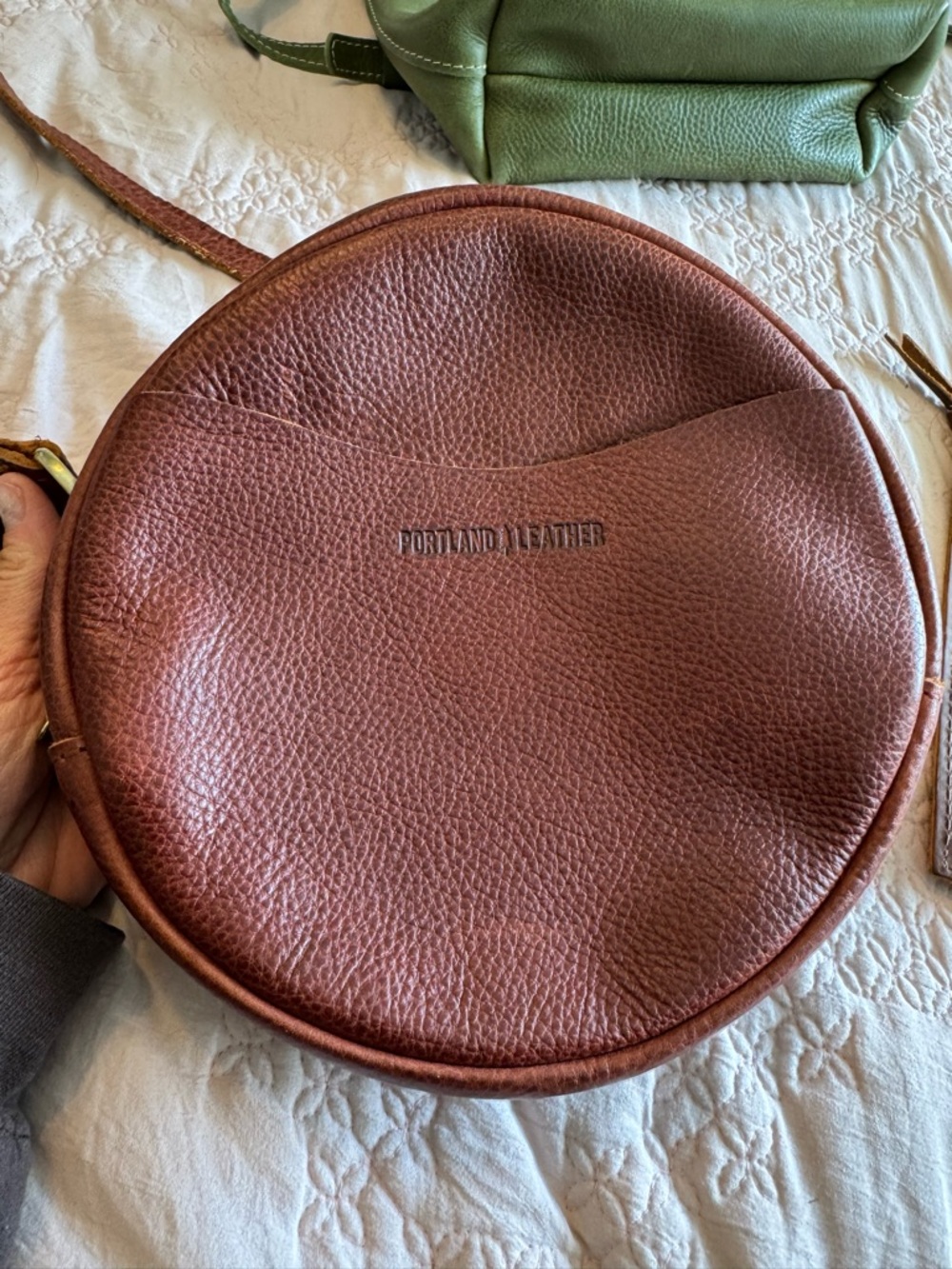 Portland Leather Nutmeg large circle